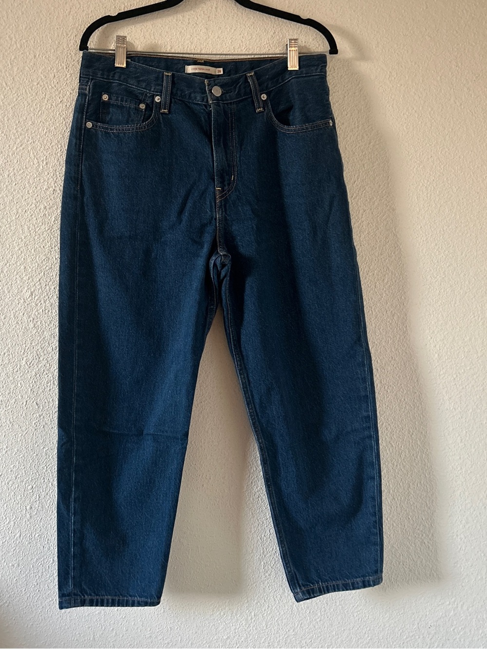 Levi’s Big E coastal Loose Taper Cropped Casual Jeans Women’s 28 Blue